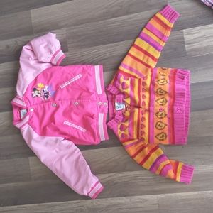 Jackets disney and  lilly Pulitzer size 3T